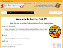 Tablet Screenshot of lobstersrock.com